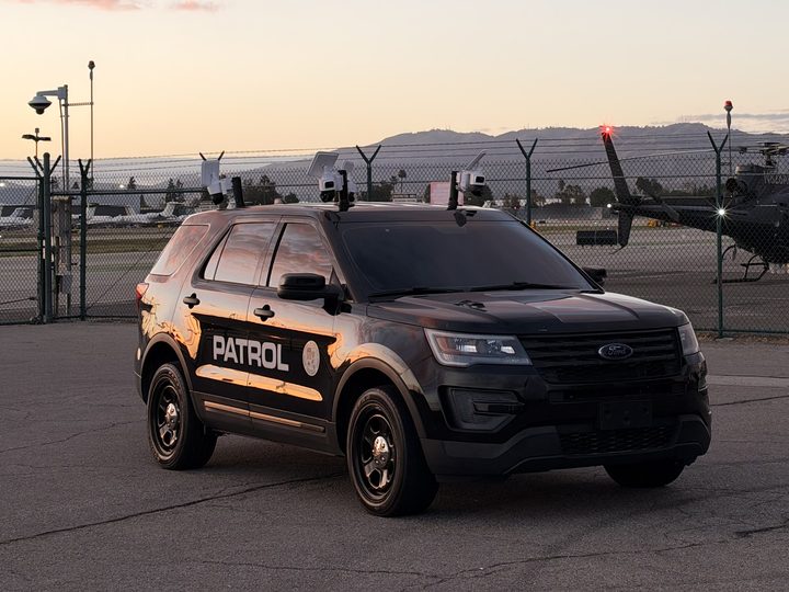 Marked LDG surveillance vehicle with roof cameras